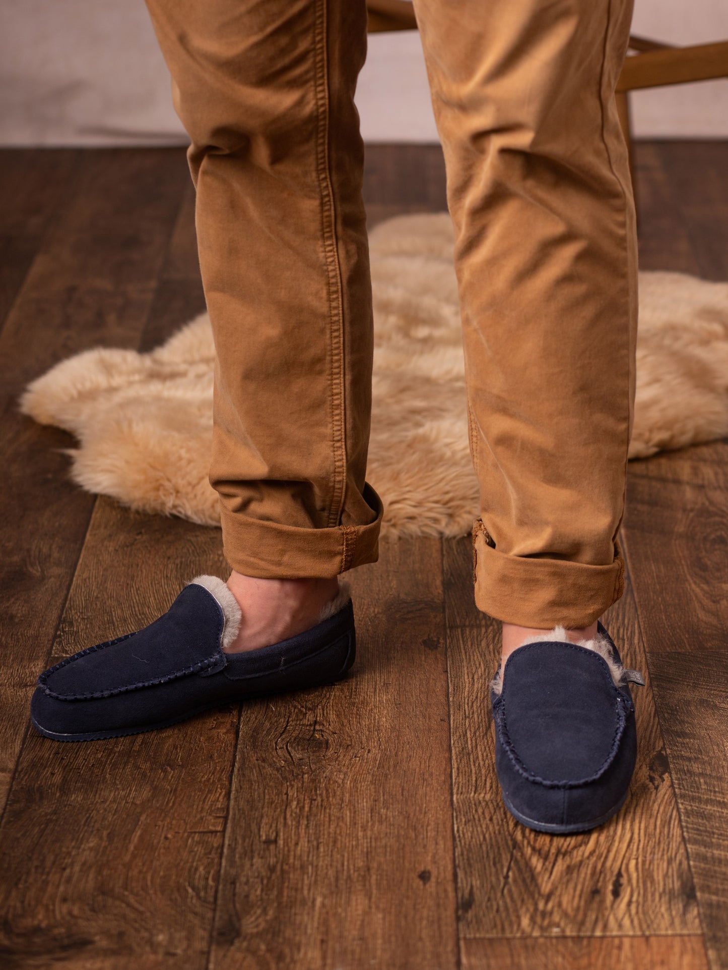 Sheepskin Slip-On Moccasins