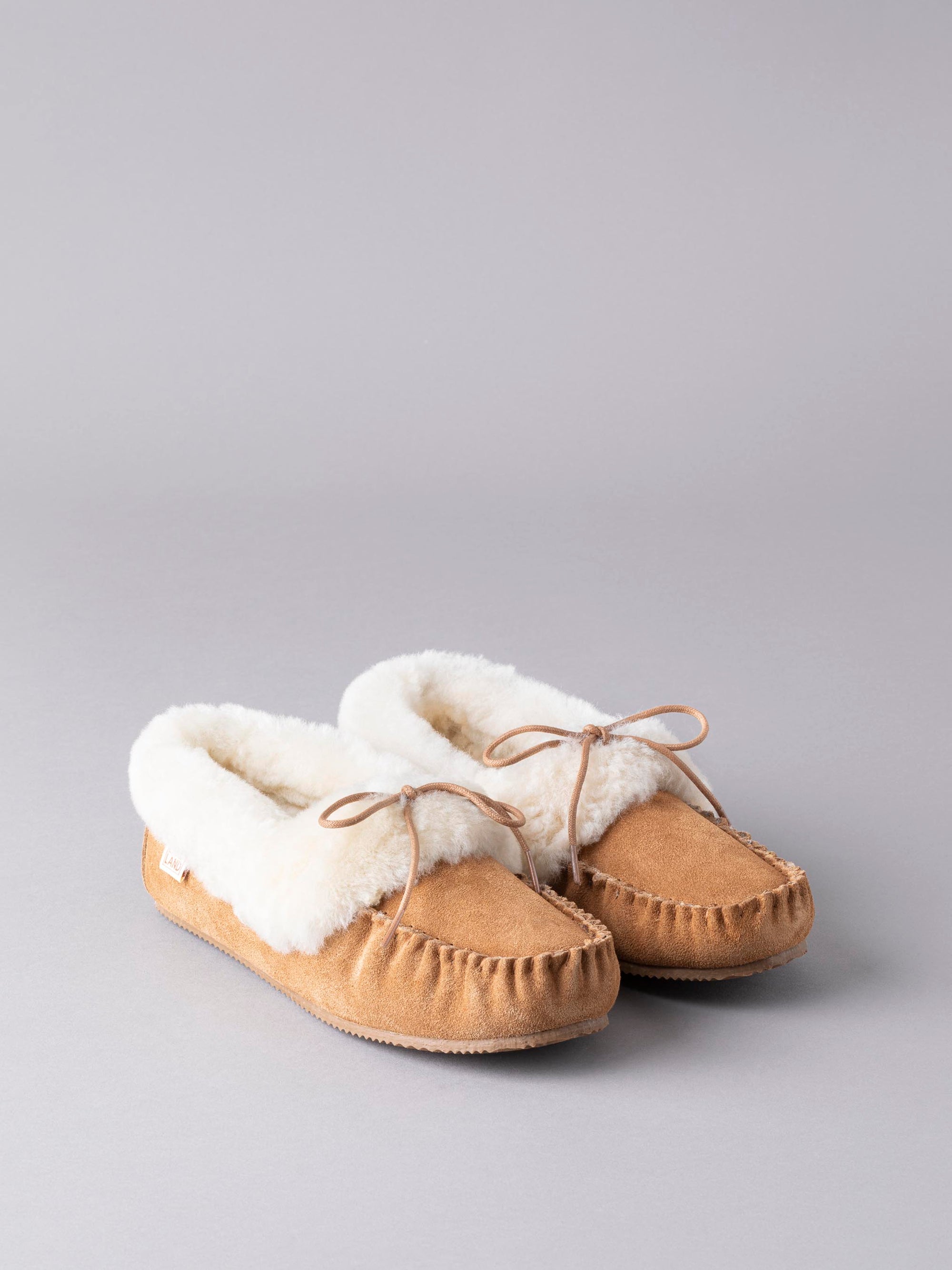 Sheepskin Lace Moccasins