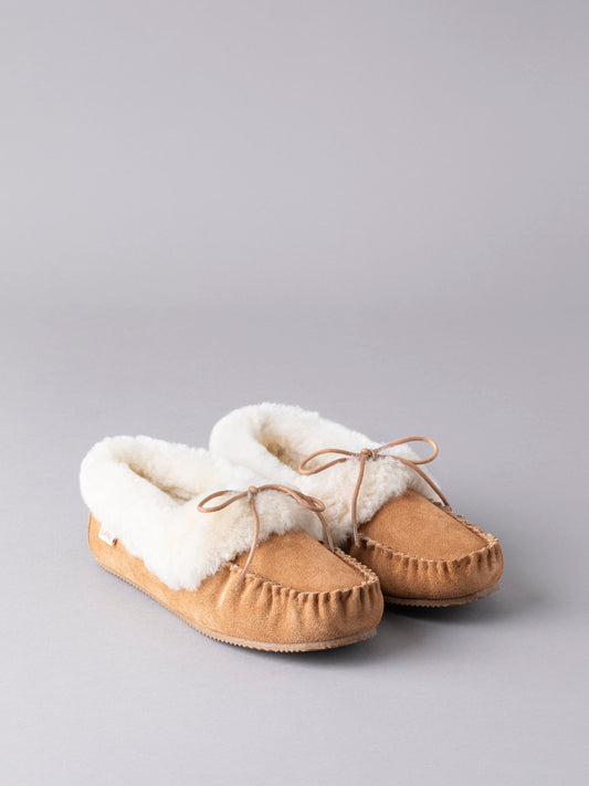 Sheepskin Lace Moccasins