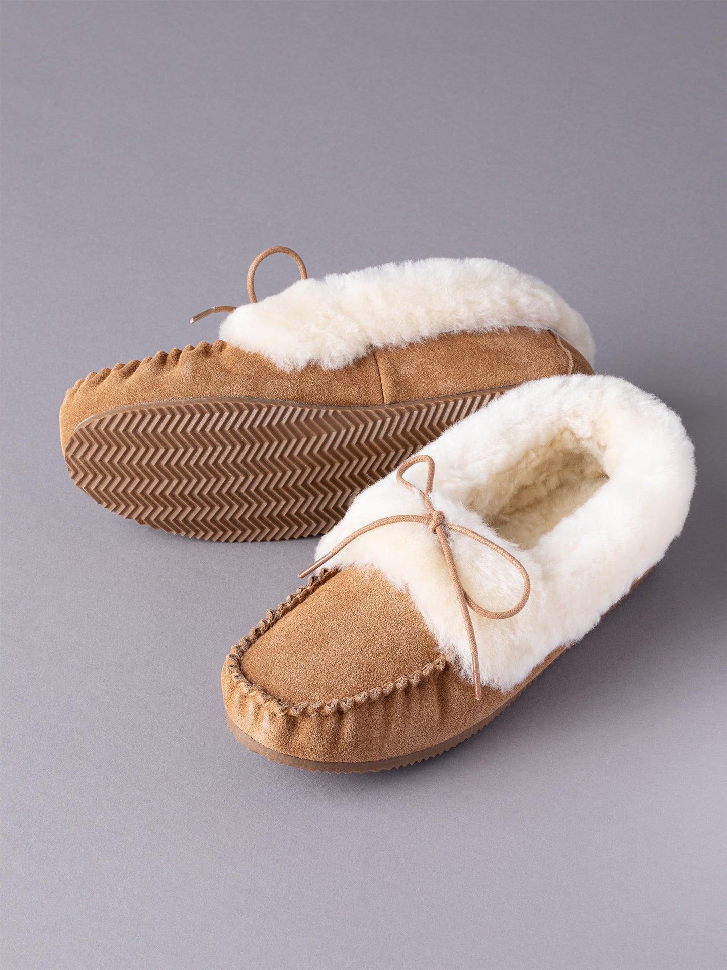 Sheepskin Lace Moccasins