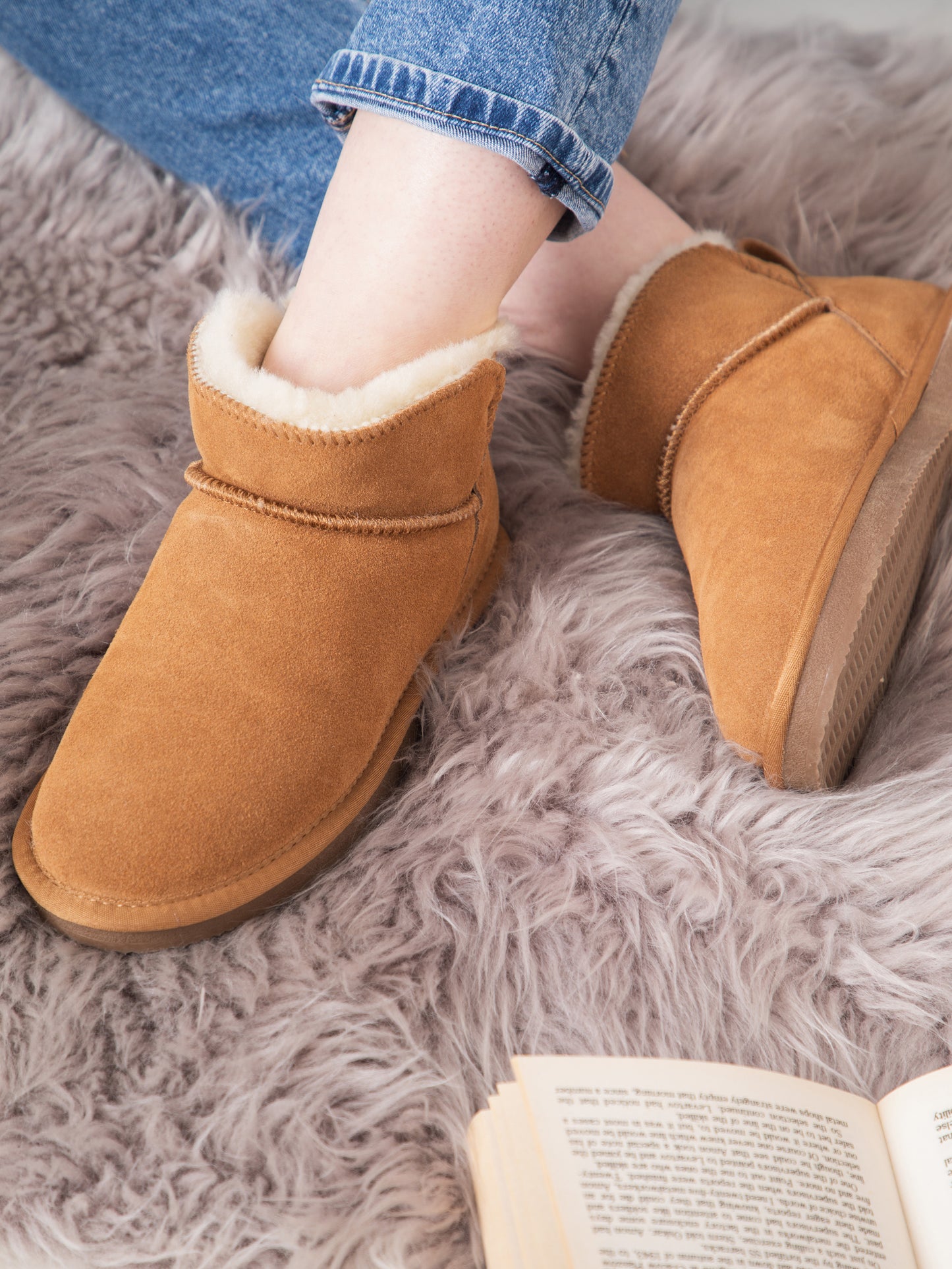 Sheepskin Mini Boot Slippers