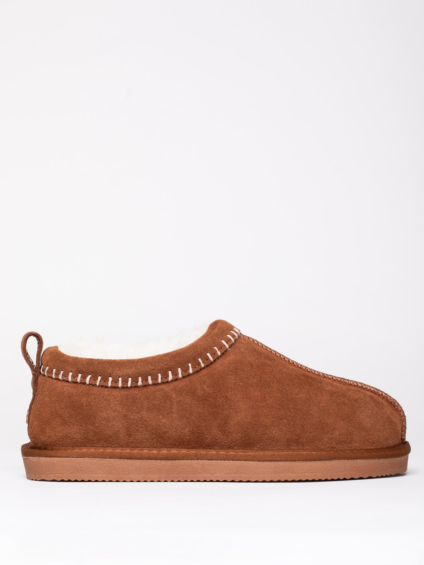 Sheepskin Embroidered Clog Slippers