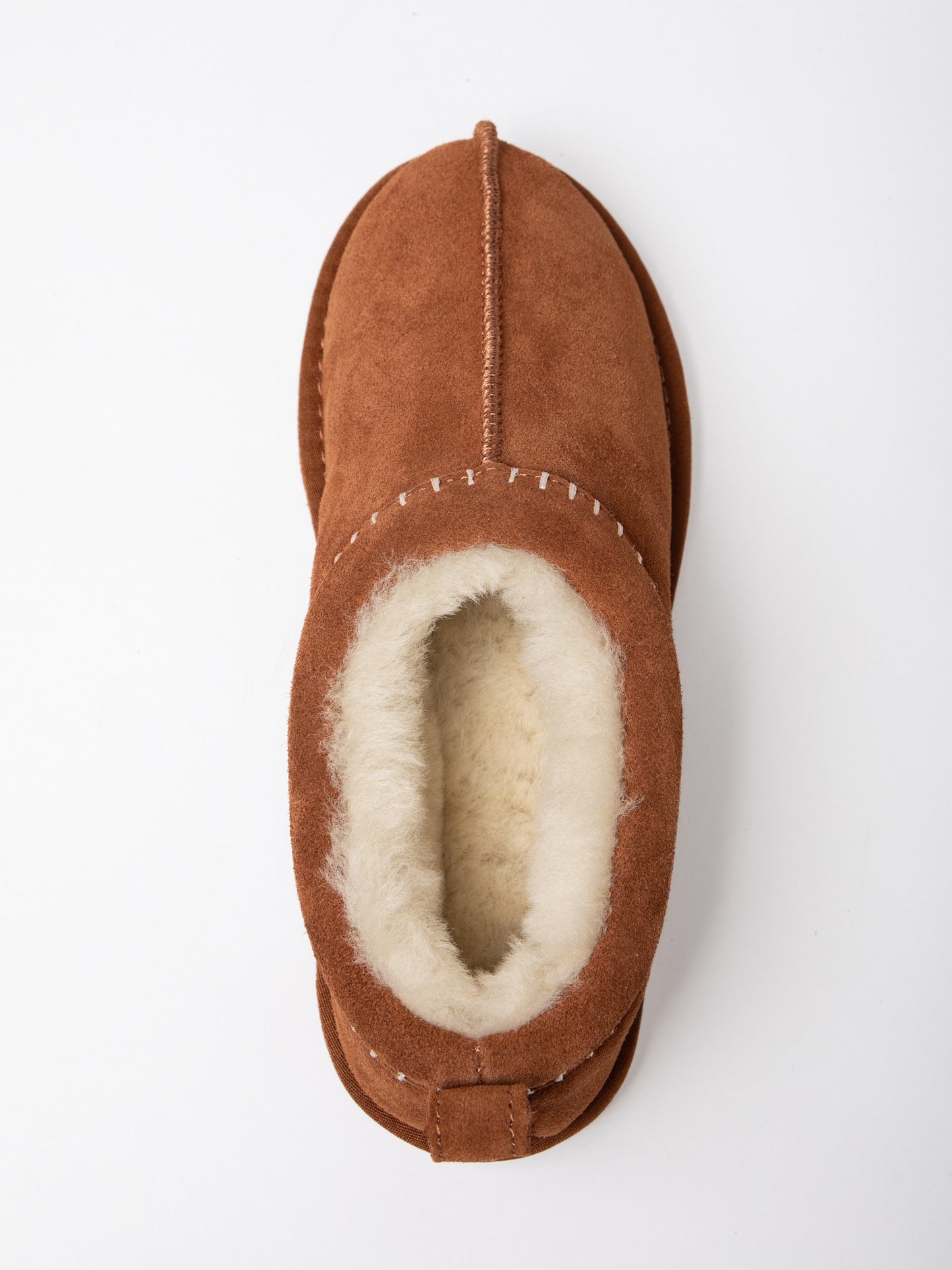 Sheepskin Embroidered Clog Slippers