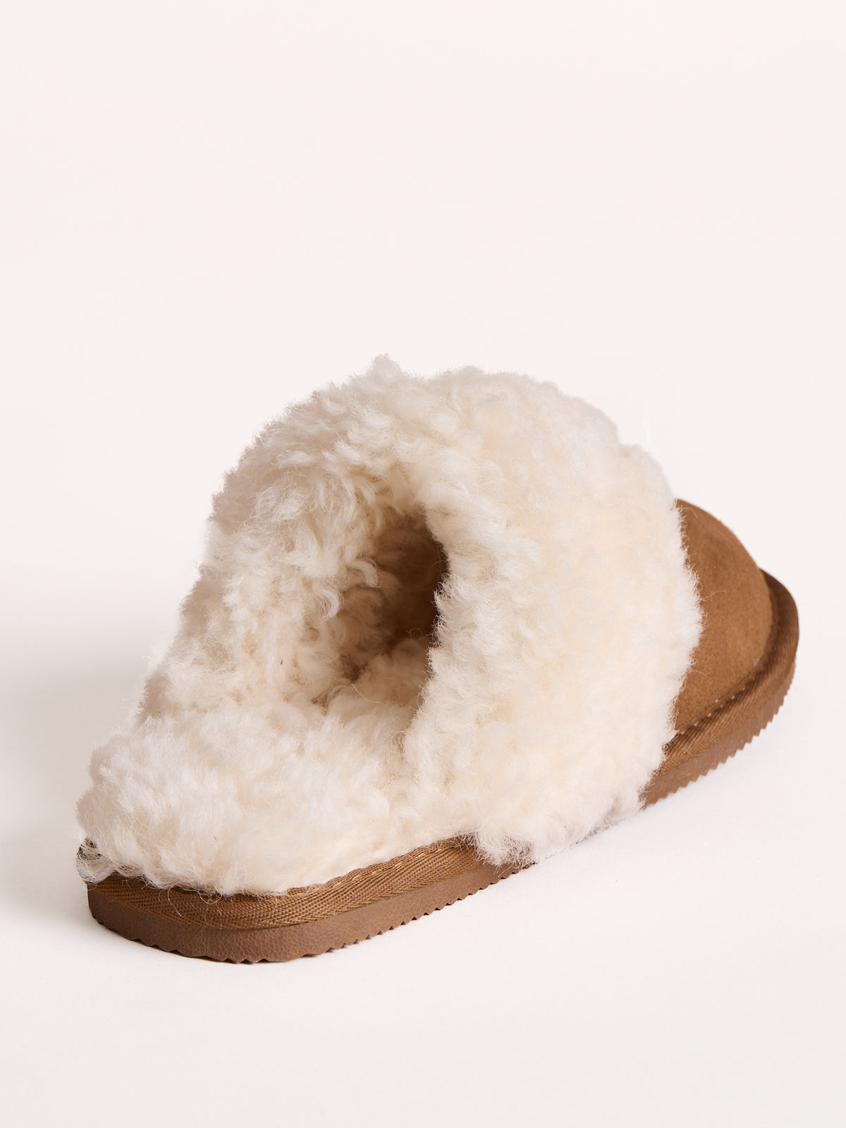 Curly Sheepskin Wool Sliders
