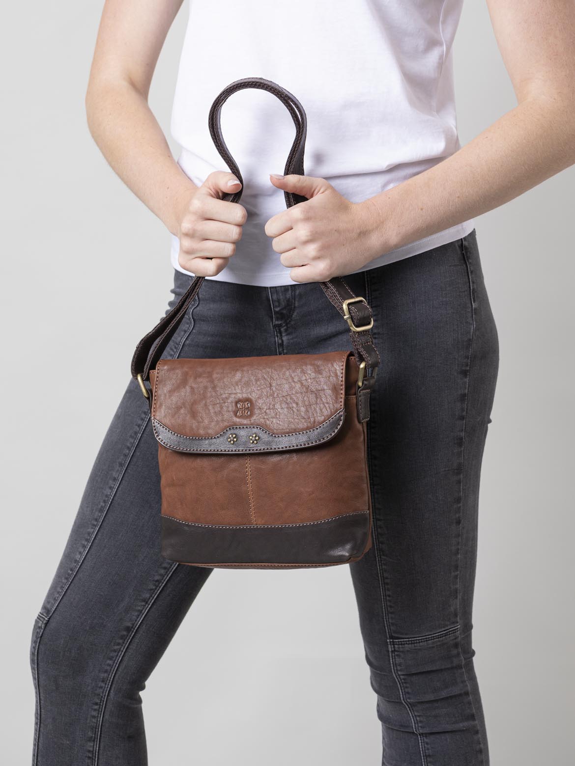 Hartsop Flapover Leather Cross Body Bag