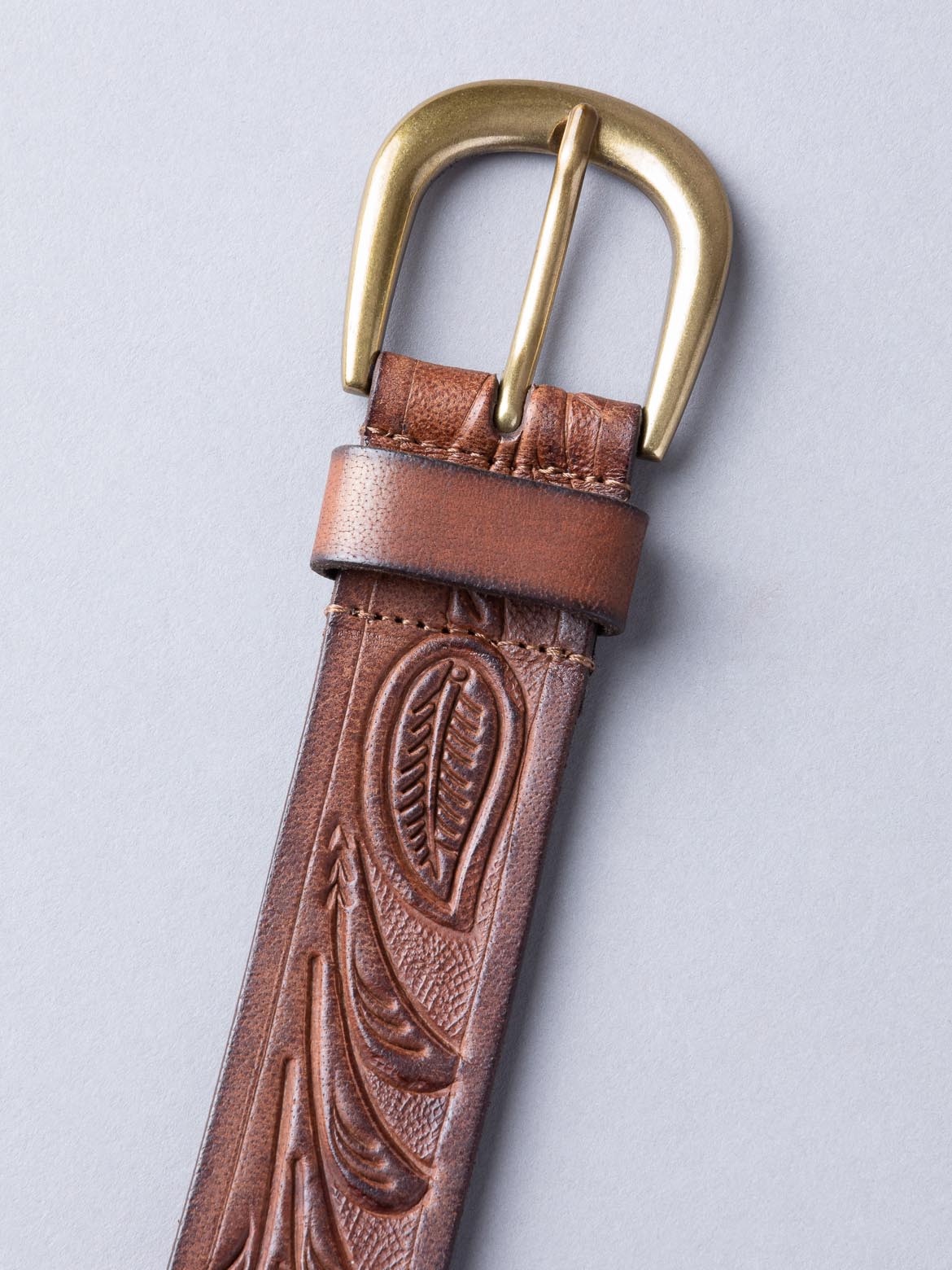 Embossed Leather Belt