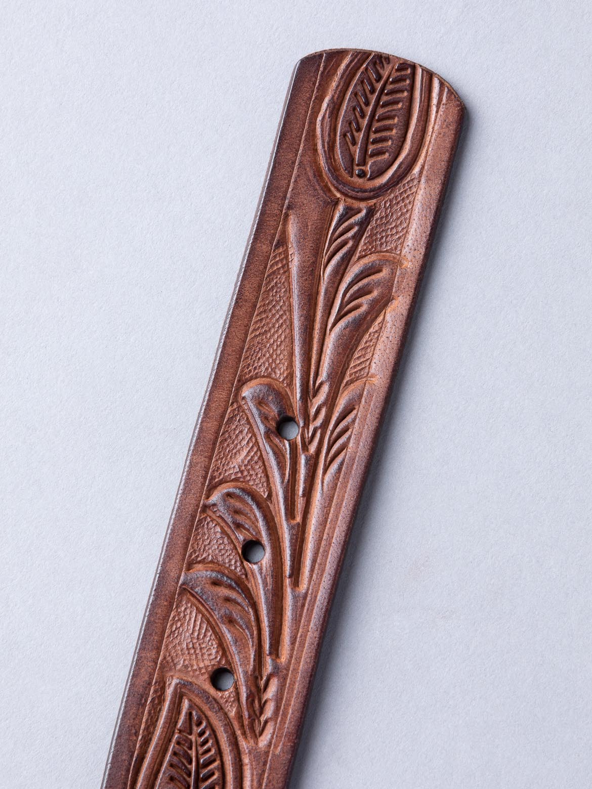 Embossed Leather Belt