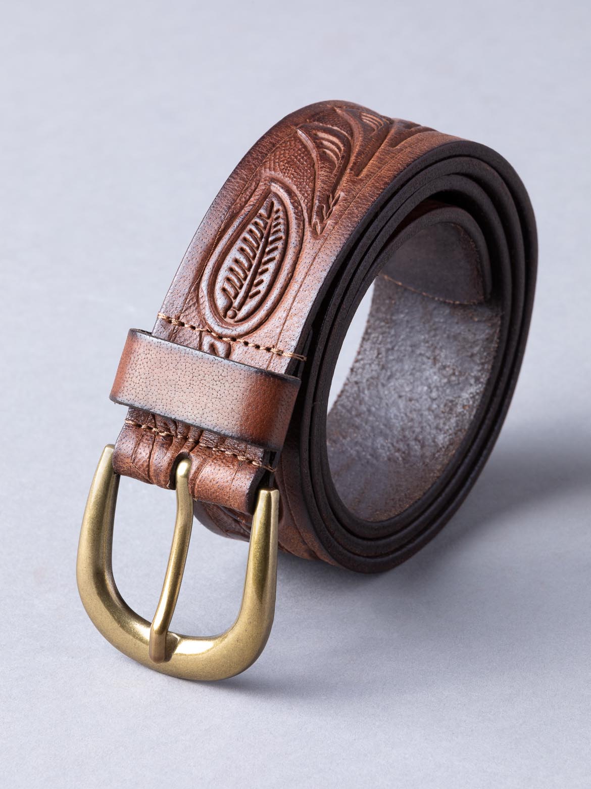 Embossed Leather Belt
