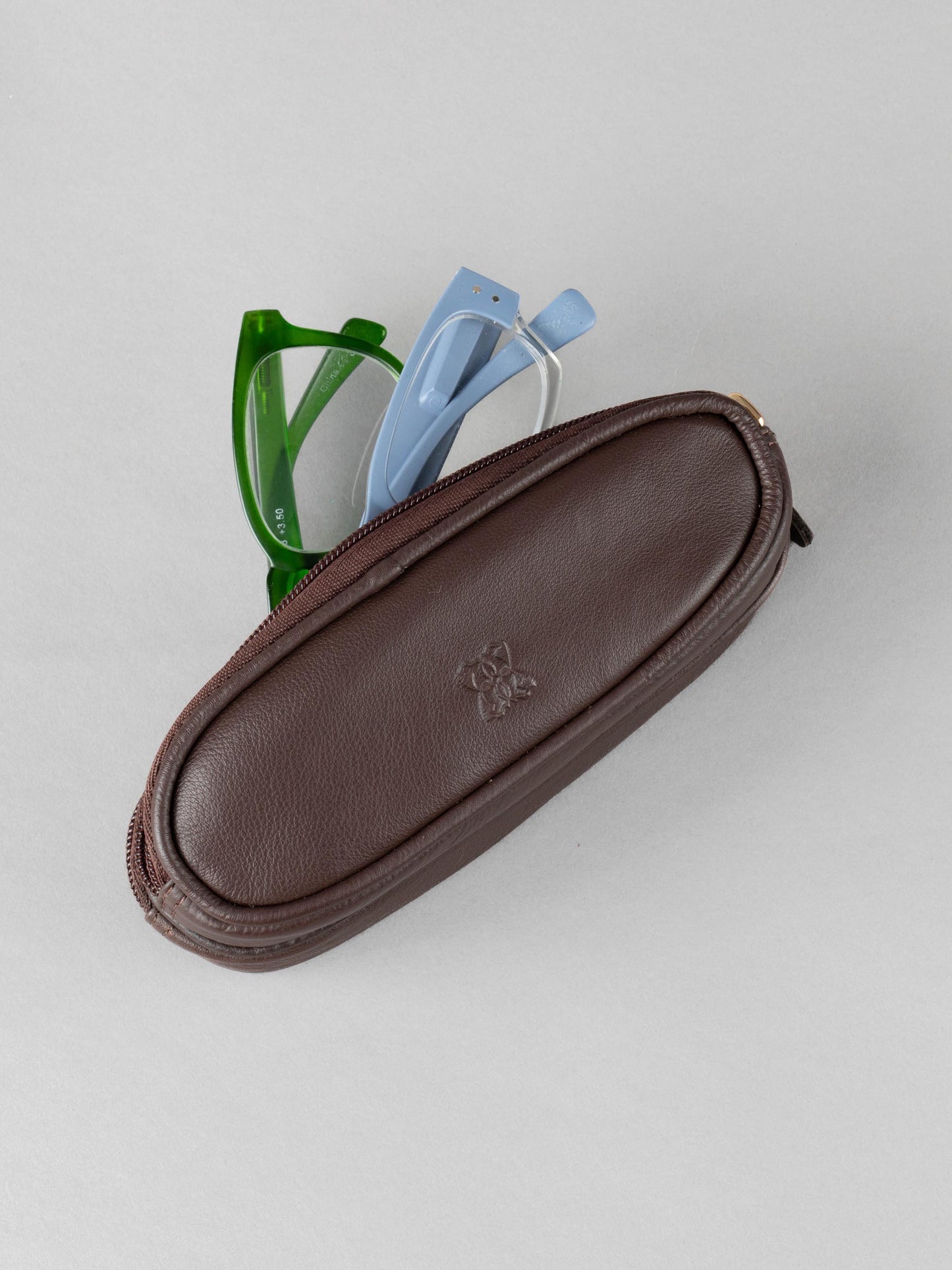 Leather Double Glasses Case