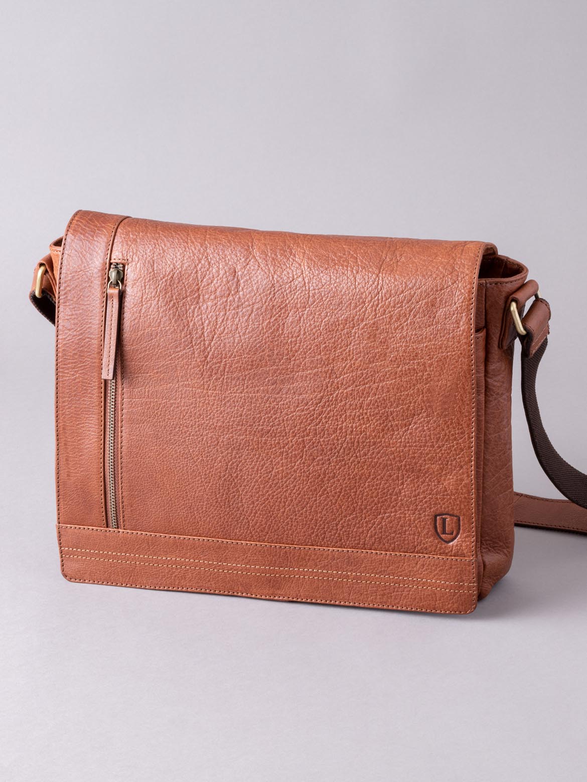 Keswick Large Leather Messenger Bag