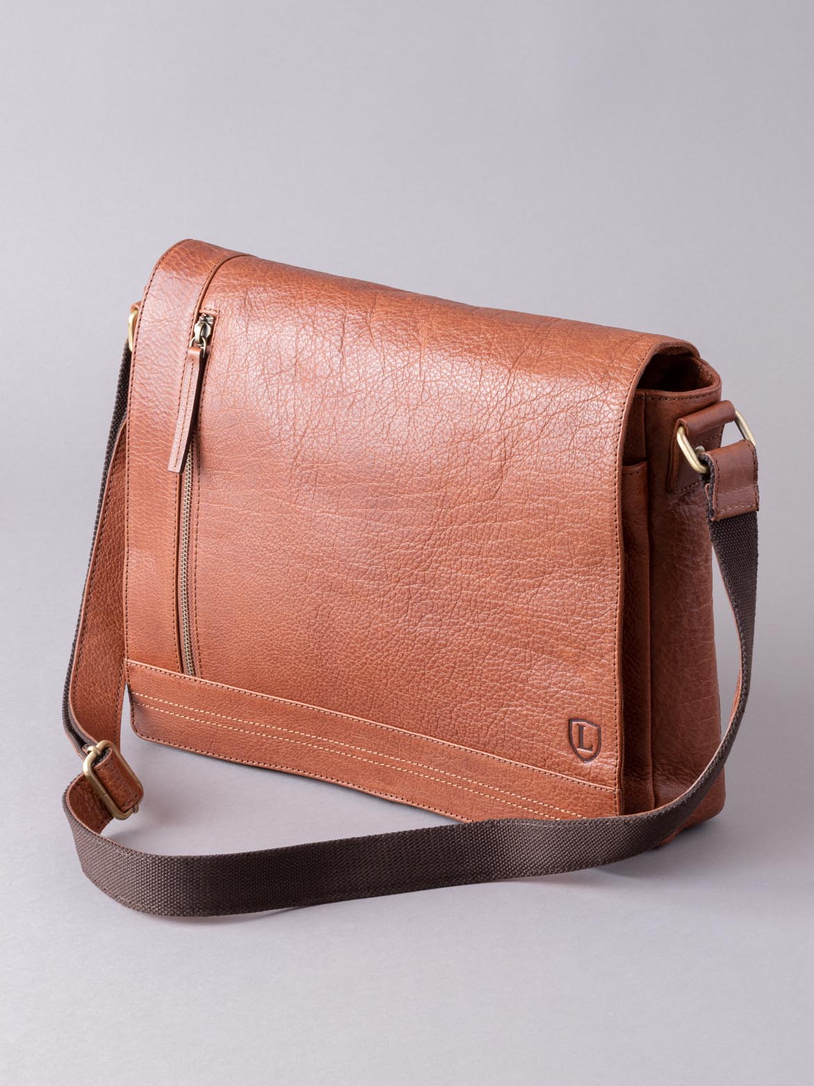 Keswick Large Leather Messenger Bag