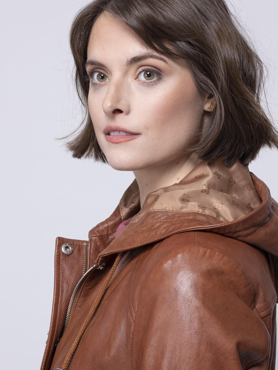 Ambleside Hooded Leather Coat