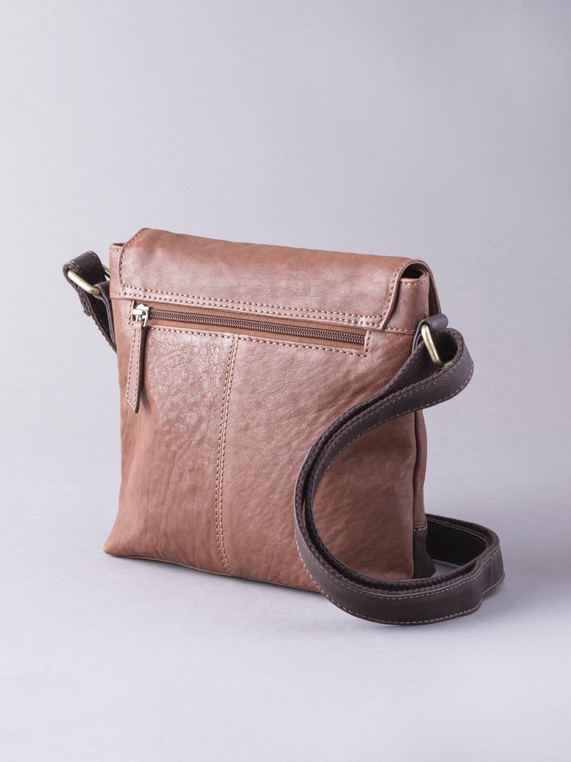 Hartsop Flapover Leather Cross Body Bag