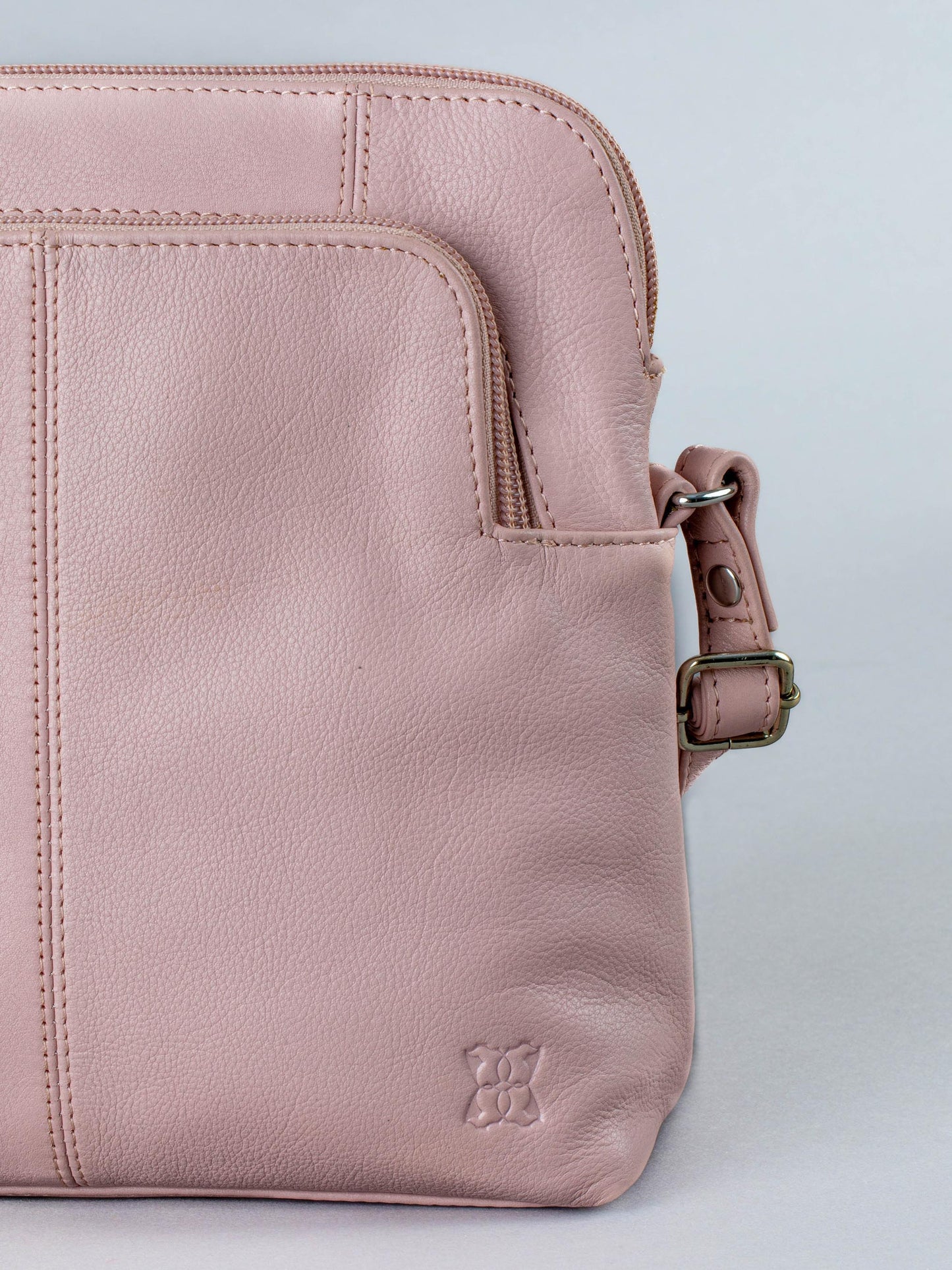 Raven Leather Cross Body Bag