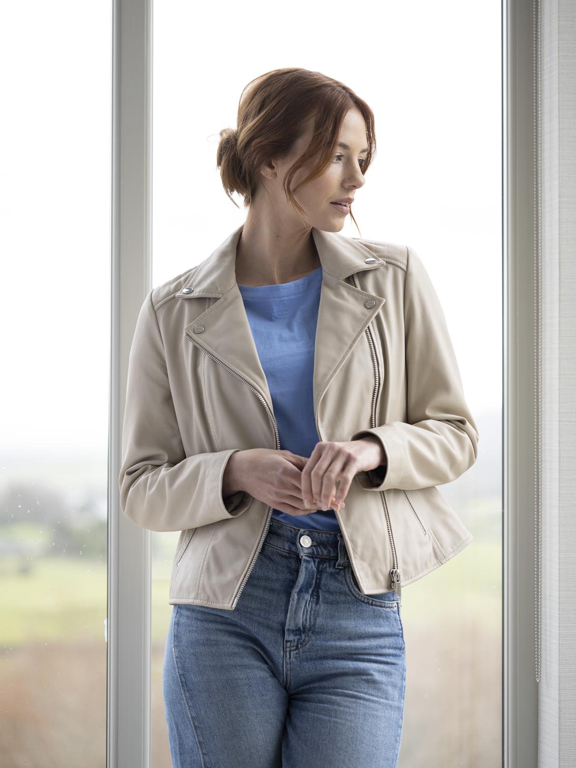 Thirlmere Leather Biker Jacket